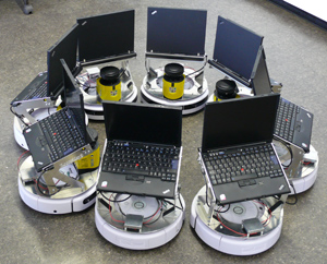 Roomba-Roboter mit Laserscanner und PC