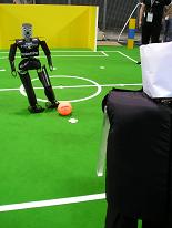 Teensize robots during penalty kick.