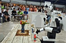 RoboCup@Home 2024 OPL Final: NimbRo robot grasping object