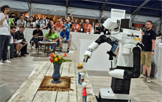 RoboCup@Home 2024 OPL Final: NimbRo robot grasping object